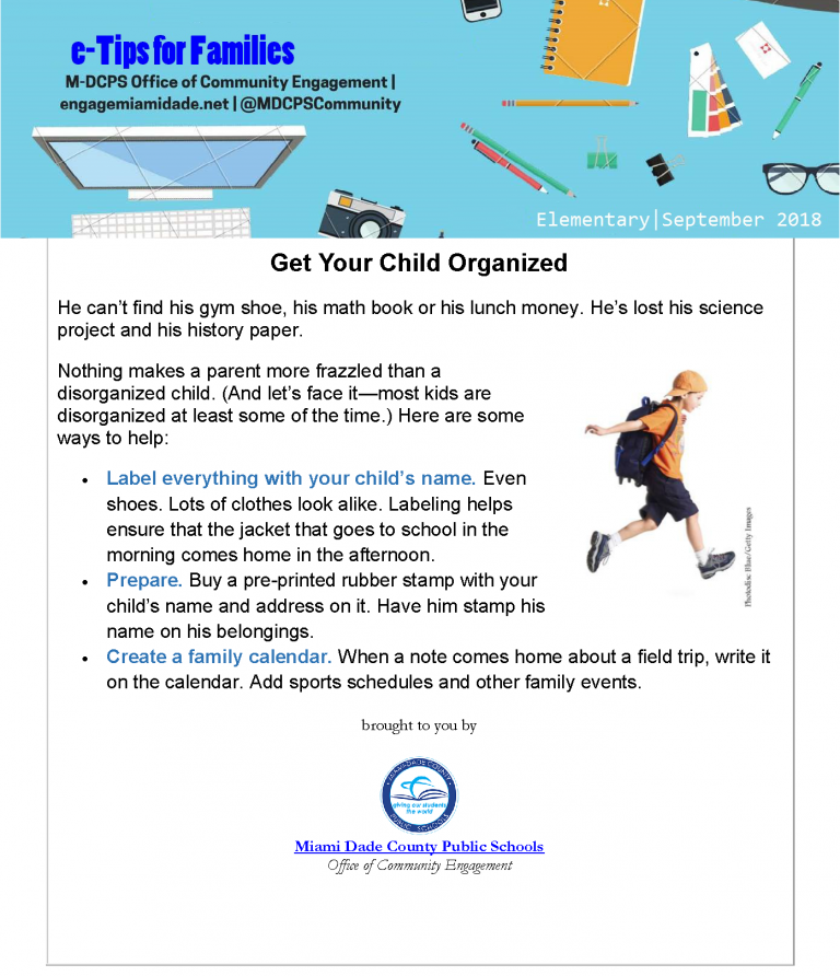 September e-Tips for Families
